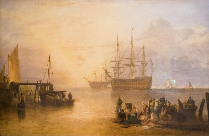 L' sole che sorge attraverso il vapore. - J. M. W. Turner