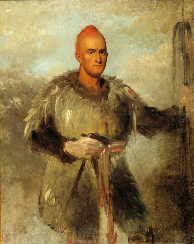 Theodore Burr Catlin, en costume indiano - George Catlin