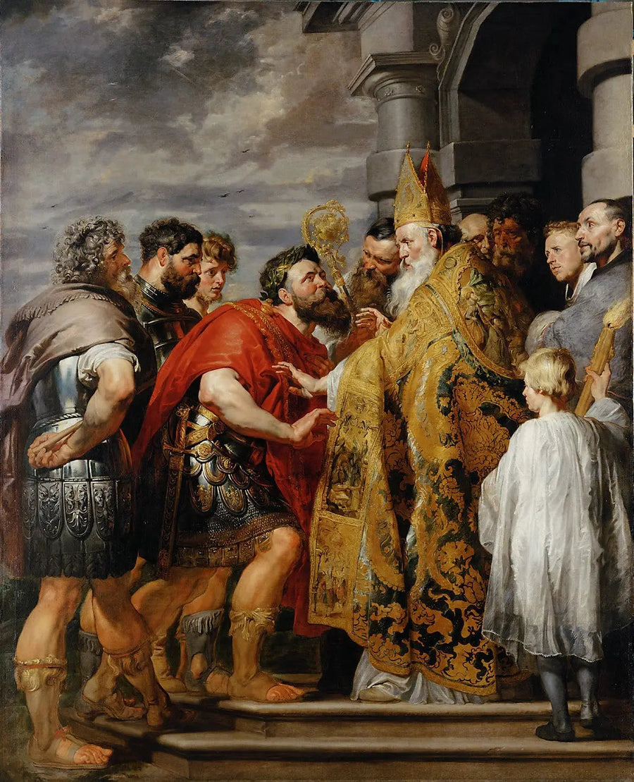 Théodose e sant'Ambrogio - Peter Paul Rubens