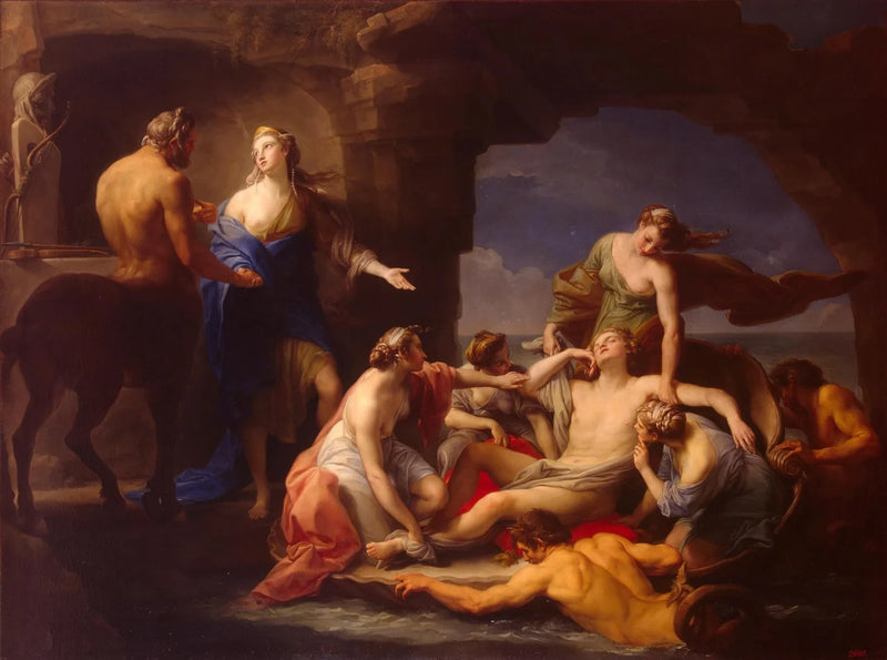 Thétis rimuove il suo figlio Achille addormentato dal centauro Chiron - Pompeo Batoni