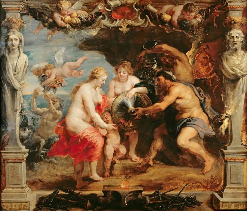 Thétis ricevendo da Vulcano le armi di Achille - Peter Paul Rubens