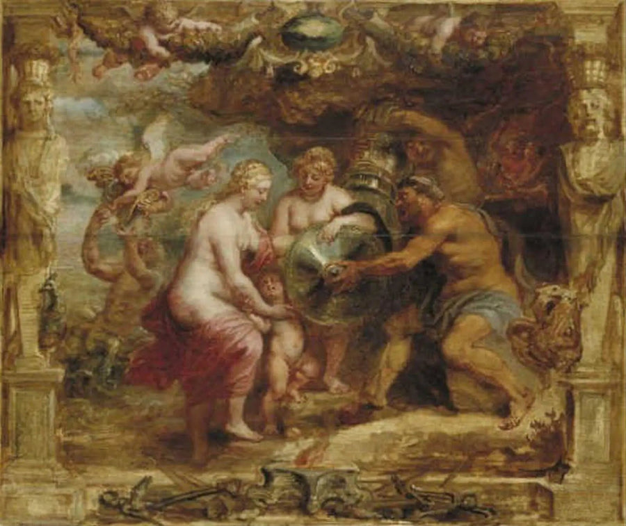 Thétis ricevendo le armi di Achille di Vulcano