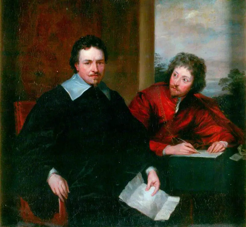 Thomas Wentworth (1593–1641), primo conte di Strafford, e il suo segretario Sir Philip Mainwaring (1589–1661) - Antoine van Dyck