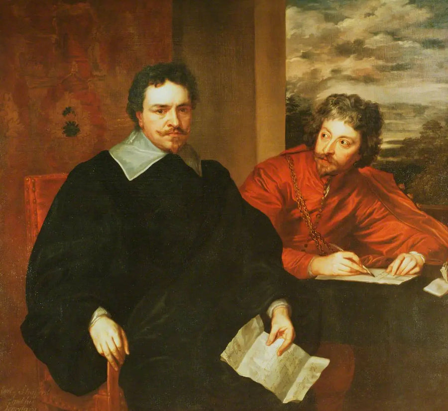 Thomas Wentworth (1594–1641), conte di Strafford e il suo segretario Philip Mainwaring - Antoine van Dyck