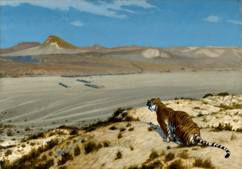 Tigre in agguato - Jean-Léon Gérôme