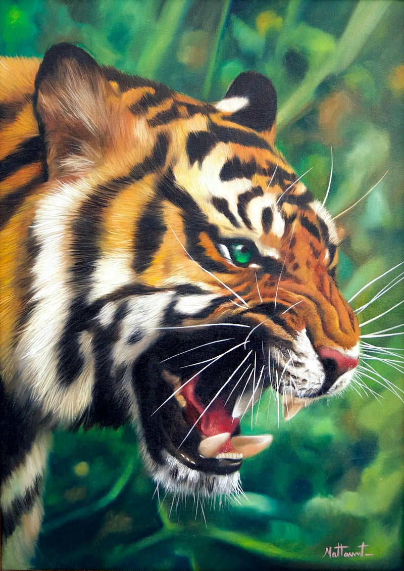 Tigre dagli Occhi Verdi | Dimensioni: 50x70 cm