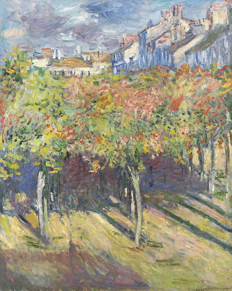 I Tigli a Poissy - Claude Monet