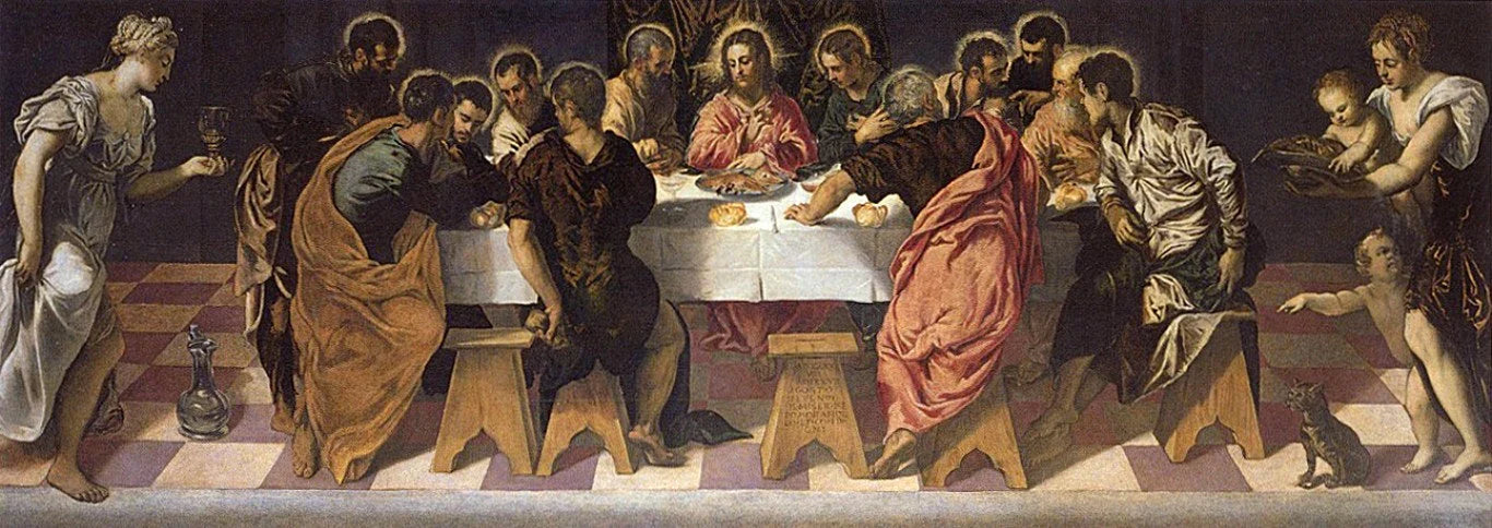 La Cène, peinture de Le Tintoret