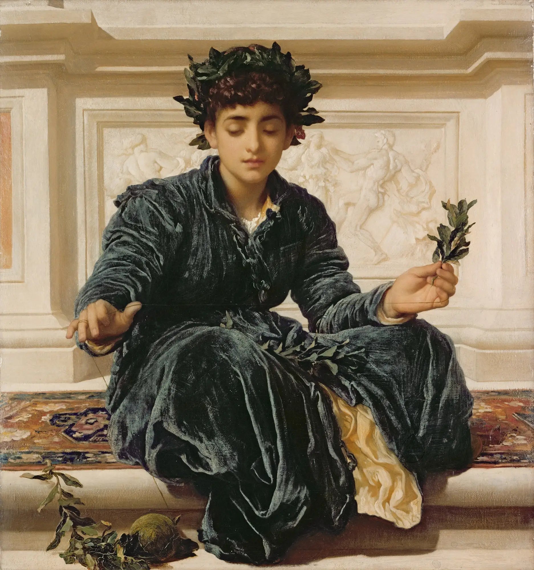Tisser la couronne - Frederic Leighton - Alpha Reproduction
