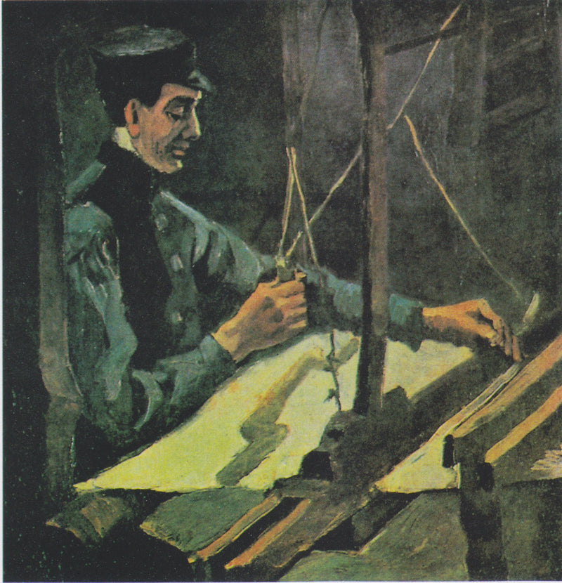 Tessitore rivolto verso destra (mezza figura) - Vincent van Gogh
