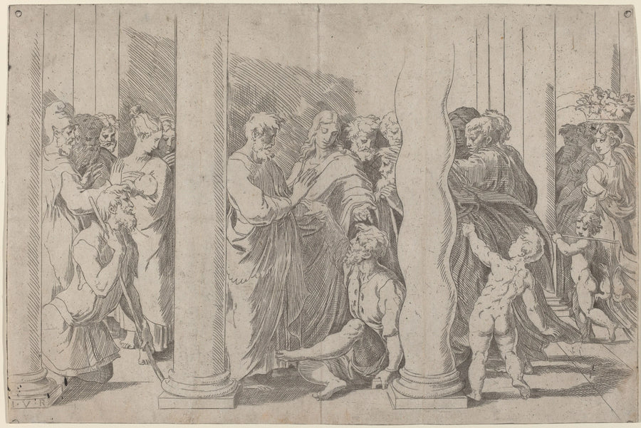 Santi Pietro e Giovanni alla bella porta - Raffaello Sanzio