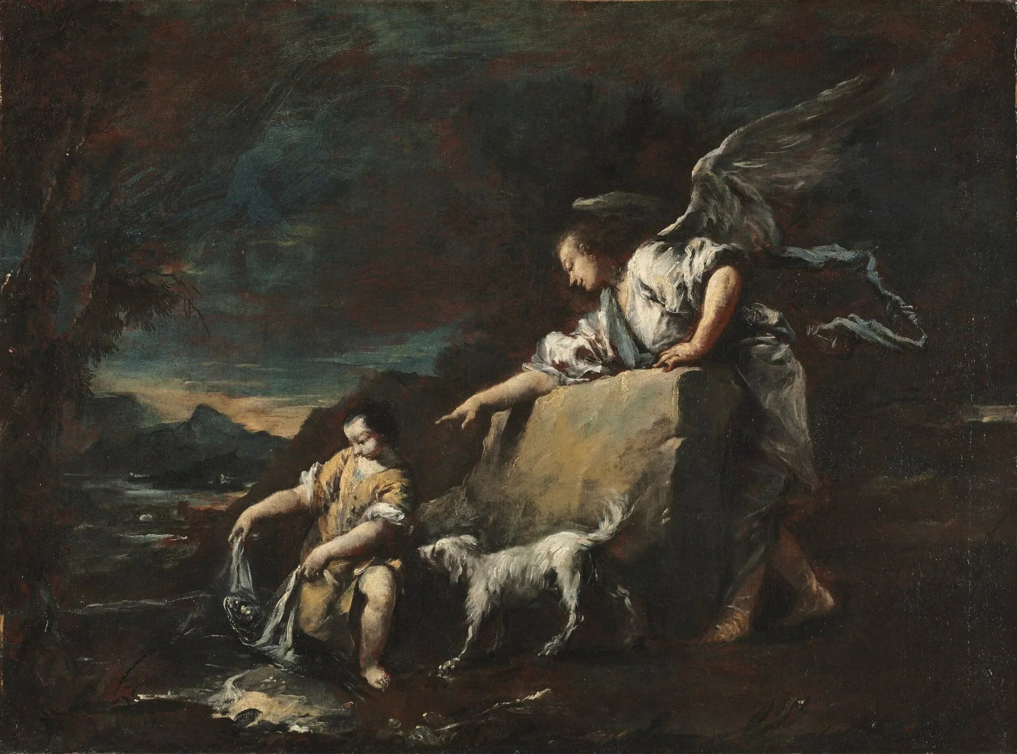 Tobias et l'ange - Francesco Guardi image 1 reproduction de peinture à l’huile
