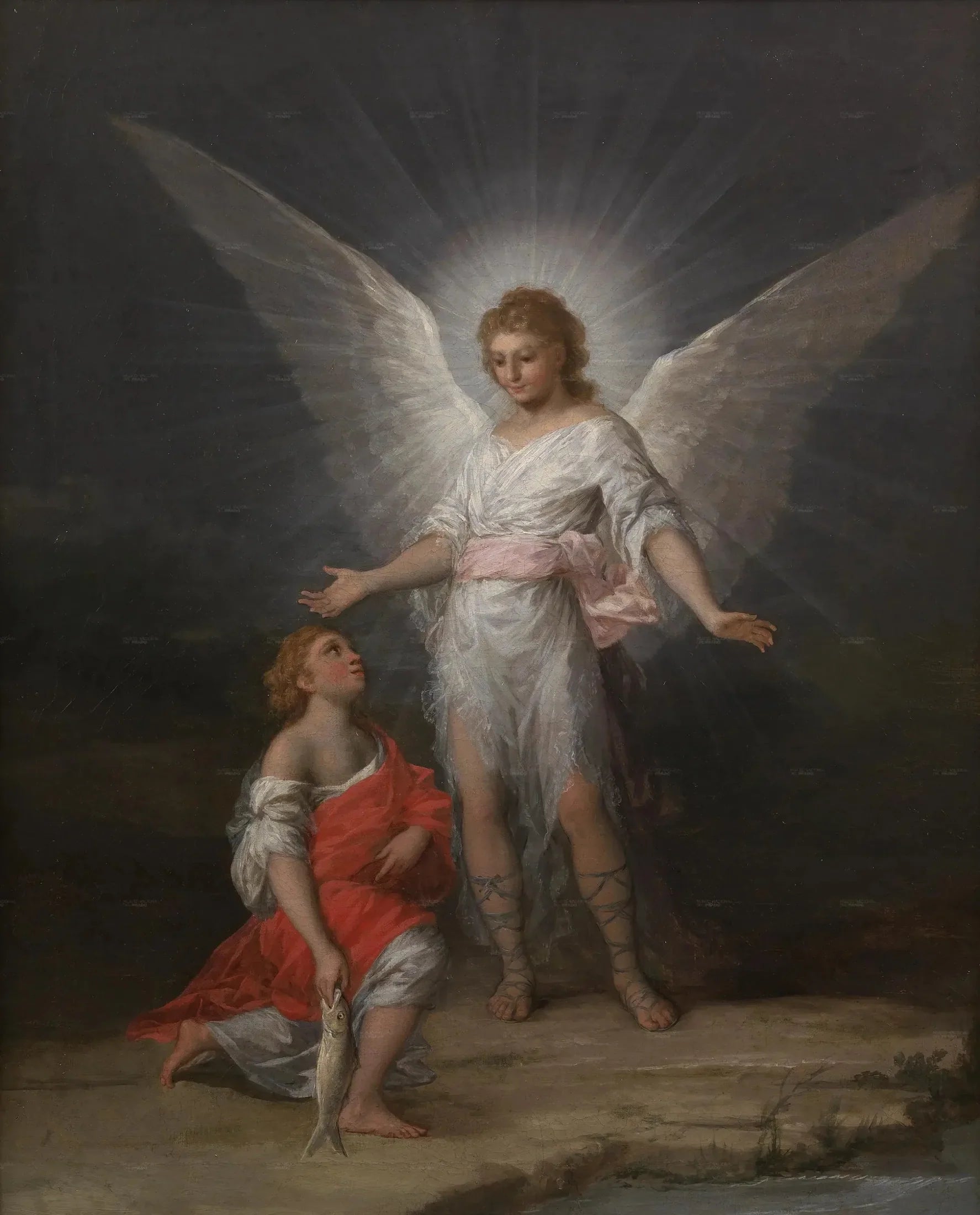 Tobias et l'ange - Francisco de Goya image 1 reproduction artisanale de tableau