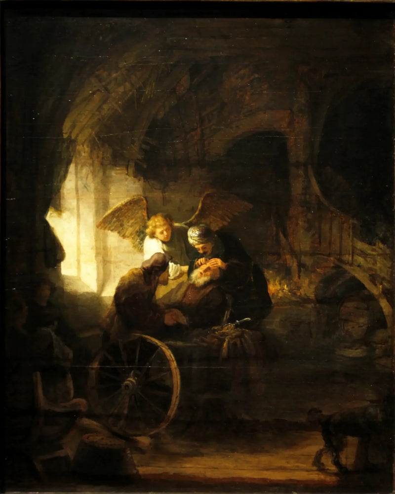 Tobias guarisce suo padre cieco - Rembrandt