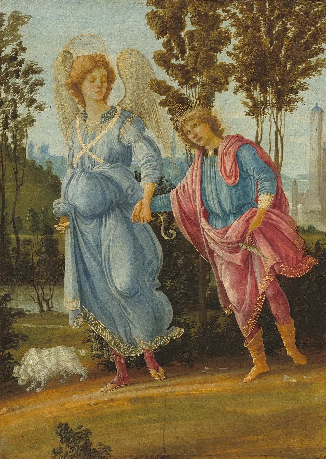 Tobie et l'Ange - Filippino Lippi image 1 reproduction de peinture à l’huile