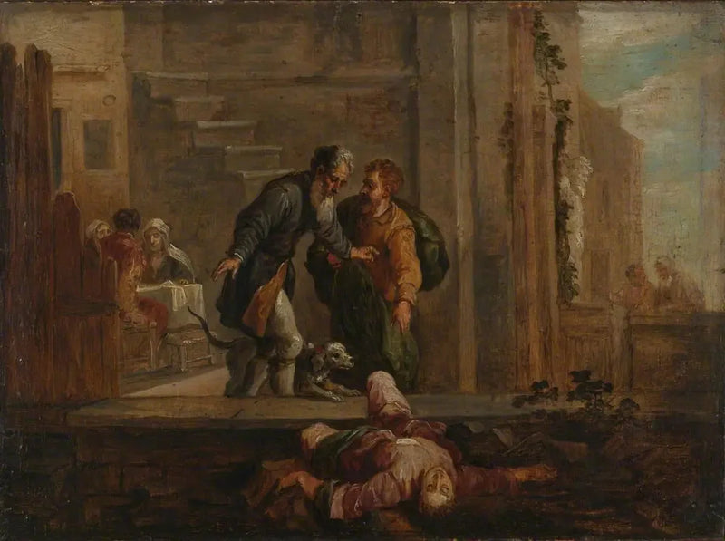 Tobie e l'ebreo morto (dopo Domenico Fetti) - David Teniers il Giovane