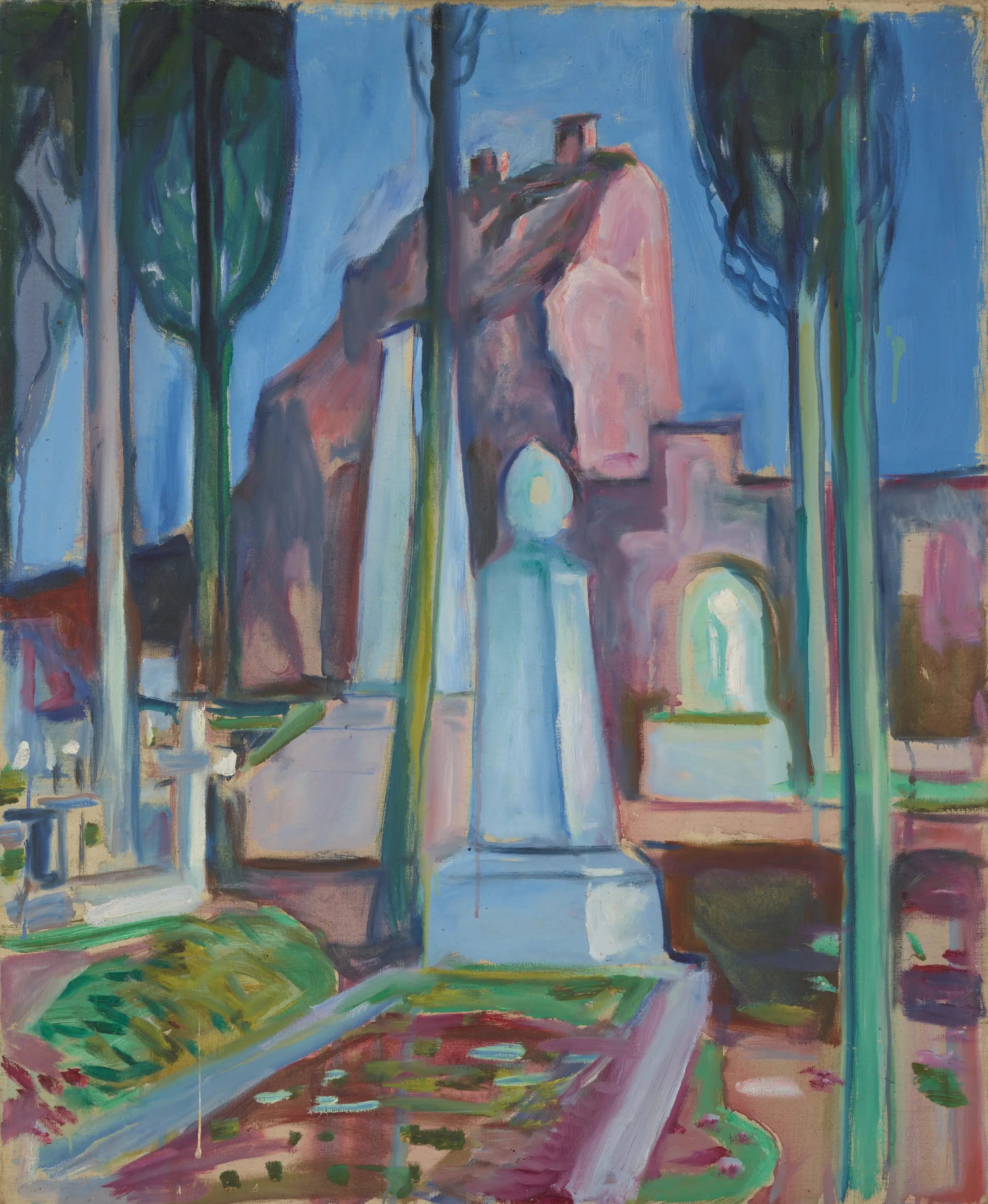 Reproduction du tableau « tombe de P.A. Munch à Rome - Edvard Munch » par Alpha Reproduction en peinture à l’huile