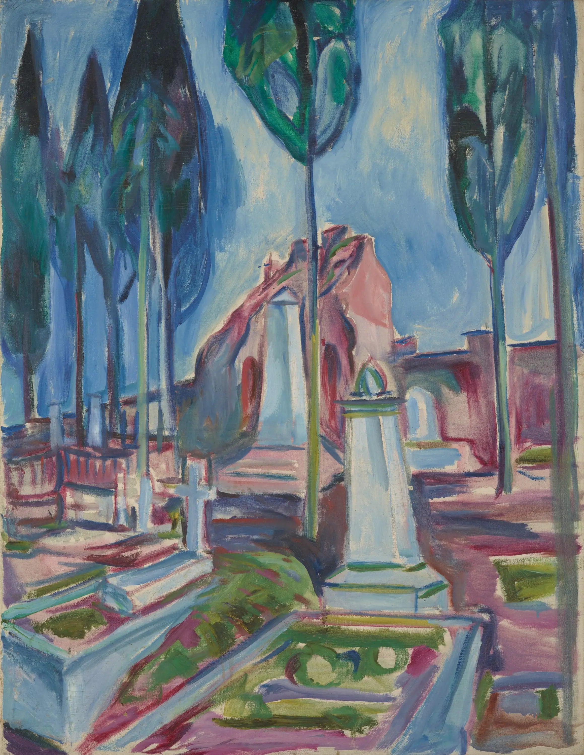 Reproduction du tableau « tombe de P.A. Munch à Rome - Edvard Munch » par Alpha Reproduction en peinture à l’huile