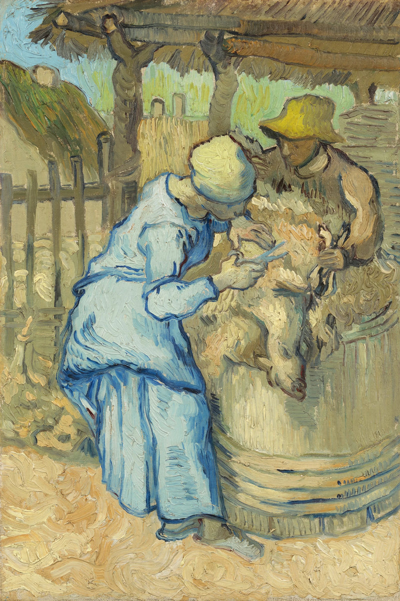 Il tosatore di pecore (da Millet) - Vincent van Gogh