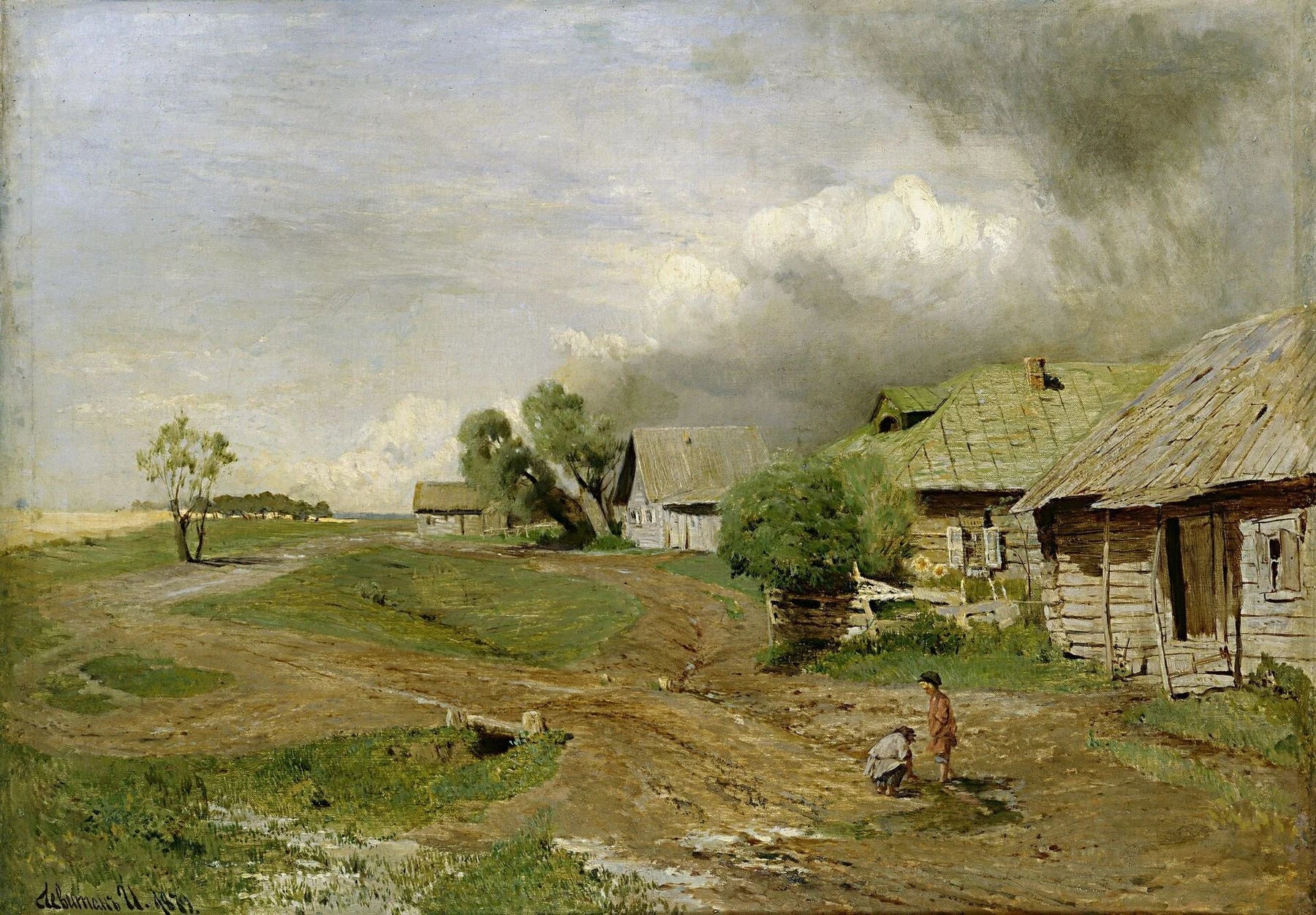 Avant l'orage, peinture de Isaac Levitan