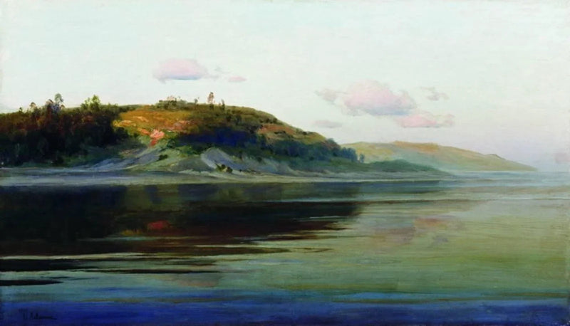 Soir d'été au bord de la rivière - Isaac Levitan