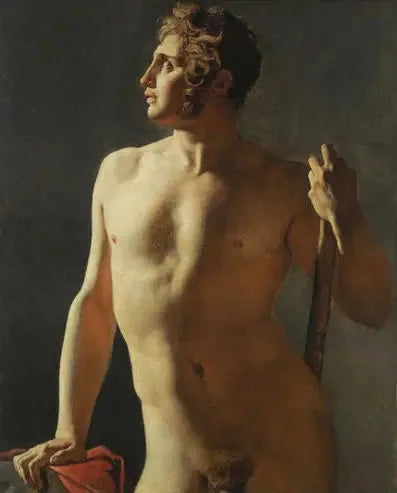Torso (mezza figura dipinta) - Jean-Auguste-Dominique Ingres