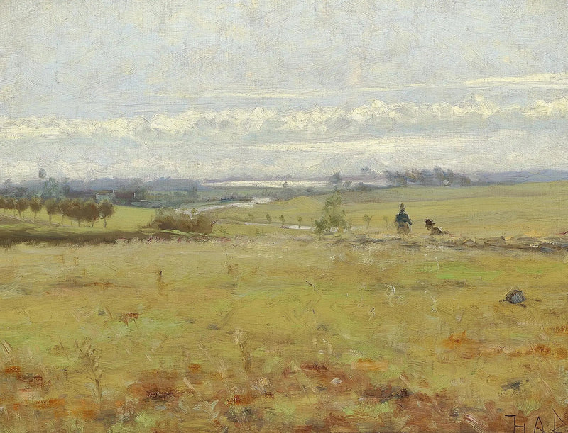 Tôt le matin dans une tourbière. - H. A. Brendekilde