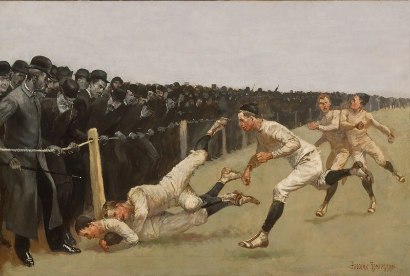 Touchdown, Yale contro Princeton, giorno di Thanksgiving, 27 novembre 1890, Yale 32, Princeton 0 - Frederic Remington