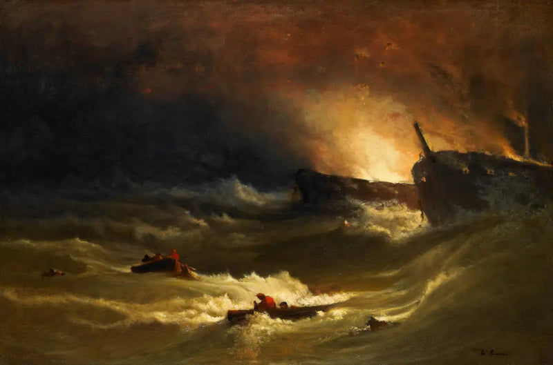 Tragedia in mare - George Inness