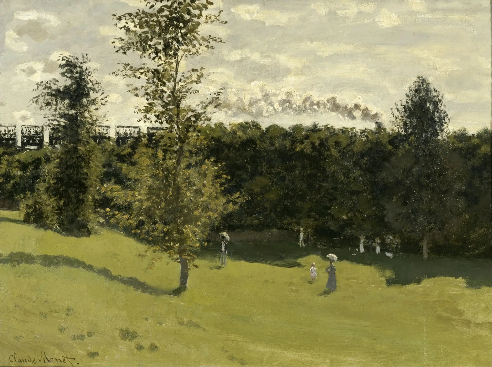 Train dans la campagne - Claude Monet image 1 reproduction de peinture à l’huile