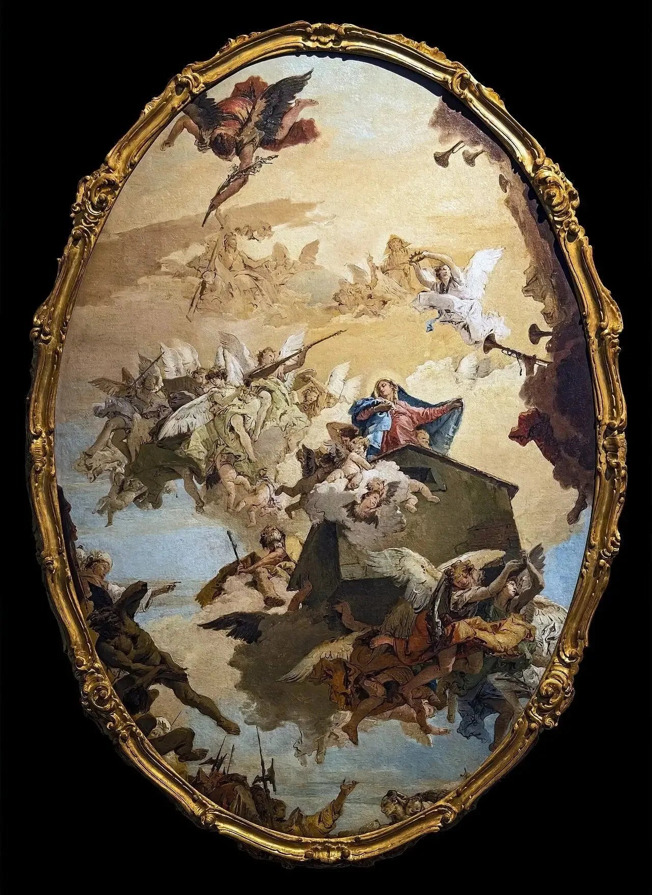 Transport de la maison de Lorette - Giovanni Battista Tiepolo image 1 tableau peint à l’huile sur toile
