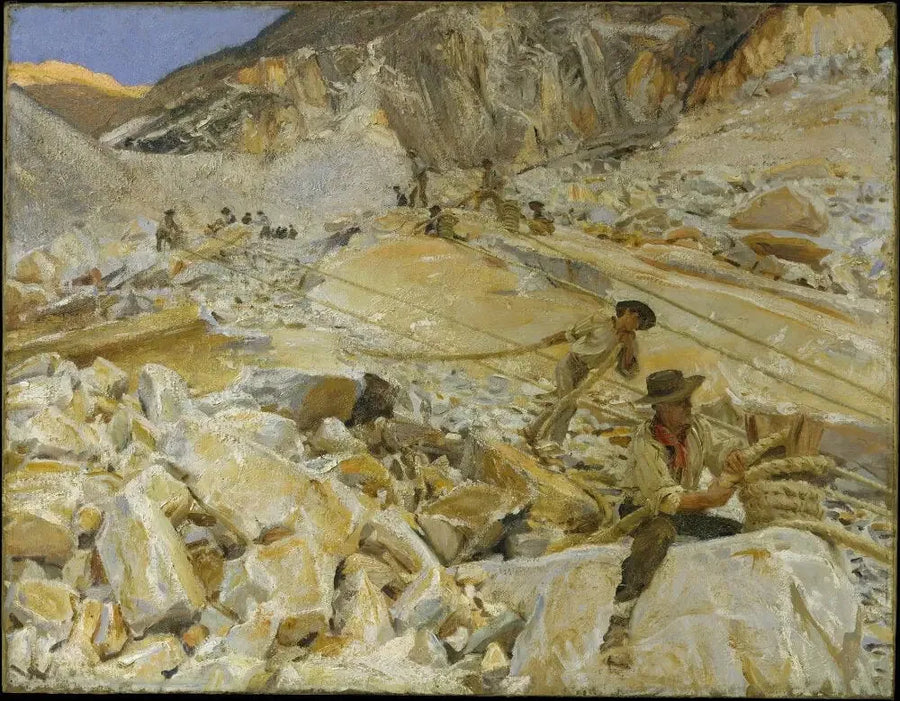 Trasporto del marmo dalle cave di Carrara - John Singer Sargent