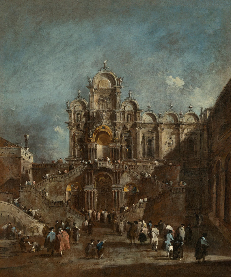 Tribune temporanea al Campo San Zanipolo, Venezia - Francesco Guardi