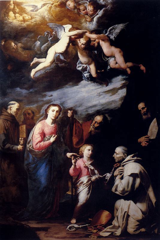 Trinità terrena con santi e l'Eterno Padre - Jusepe de Ribera
