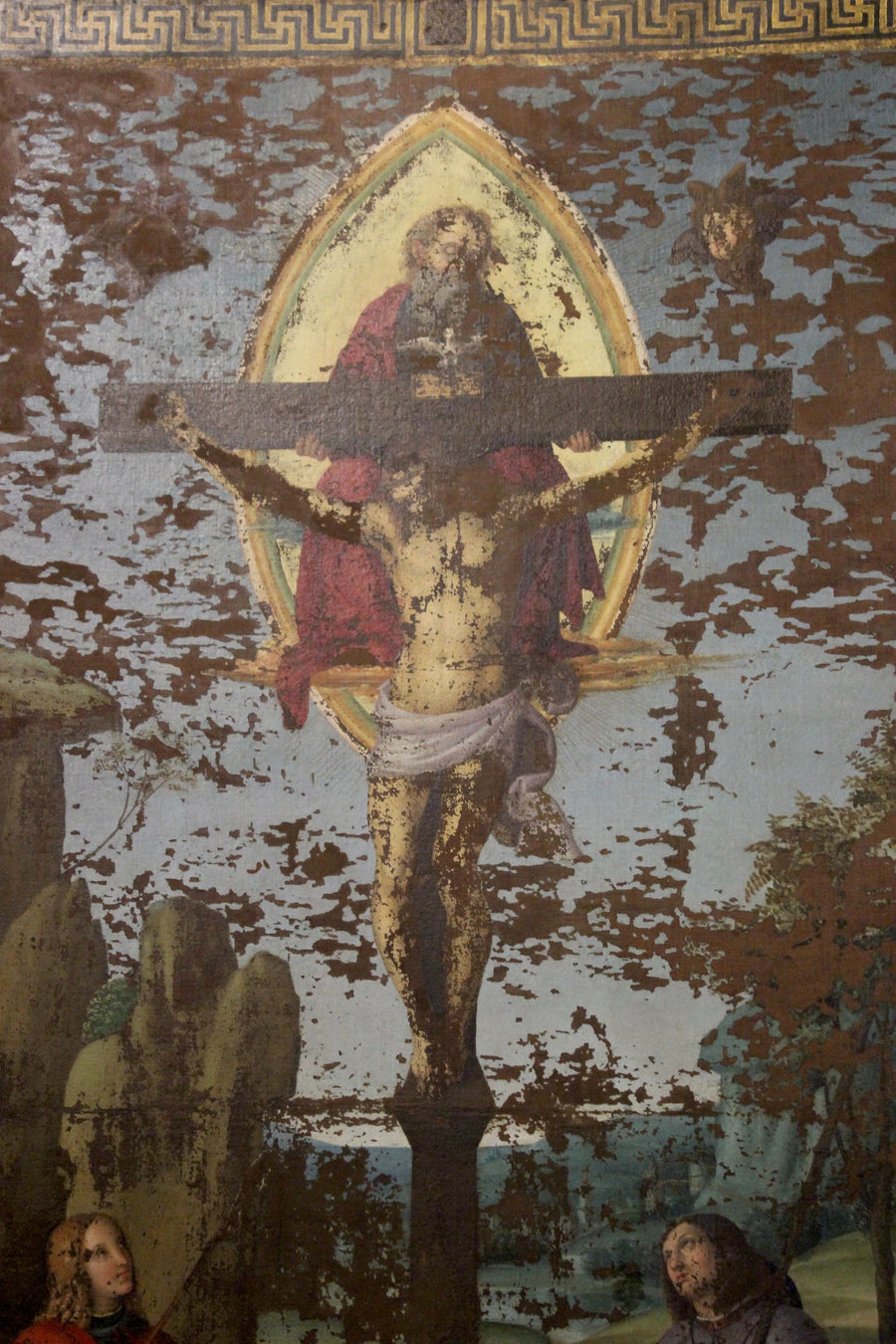 La Sainte Trinité avec saint Sébastien et saint Roch de Raphaël – reproduction peinture à l’huile sur toile