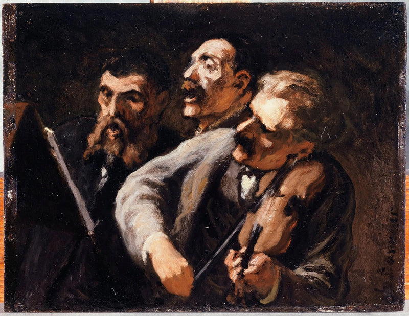 Trio di amatori - Honoré Daumier