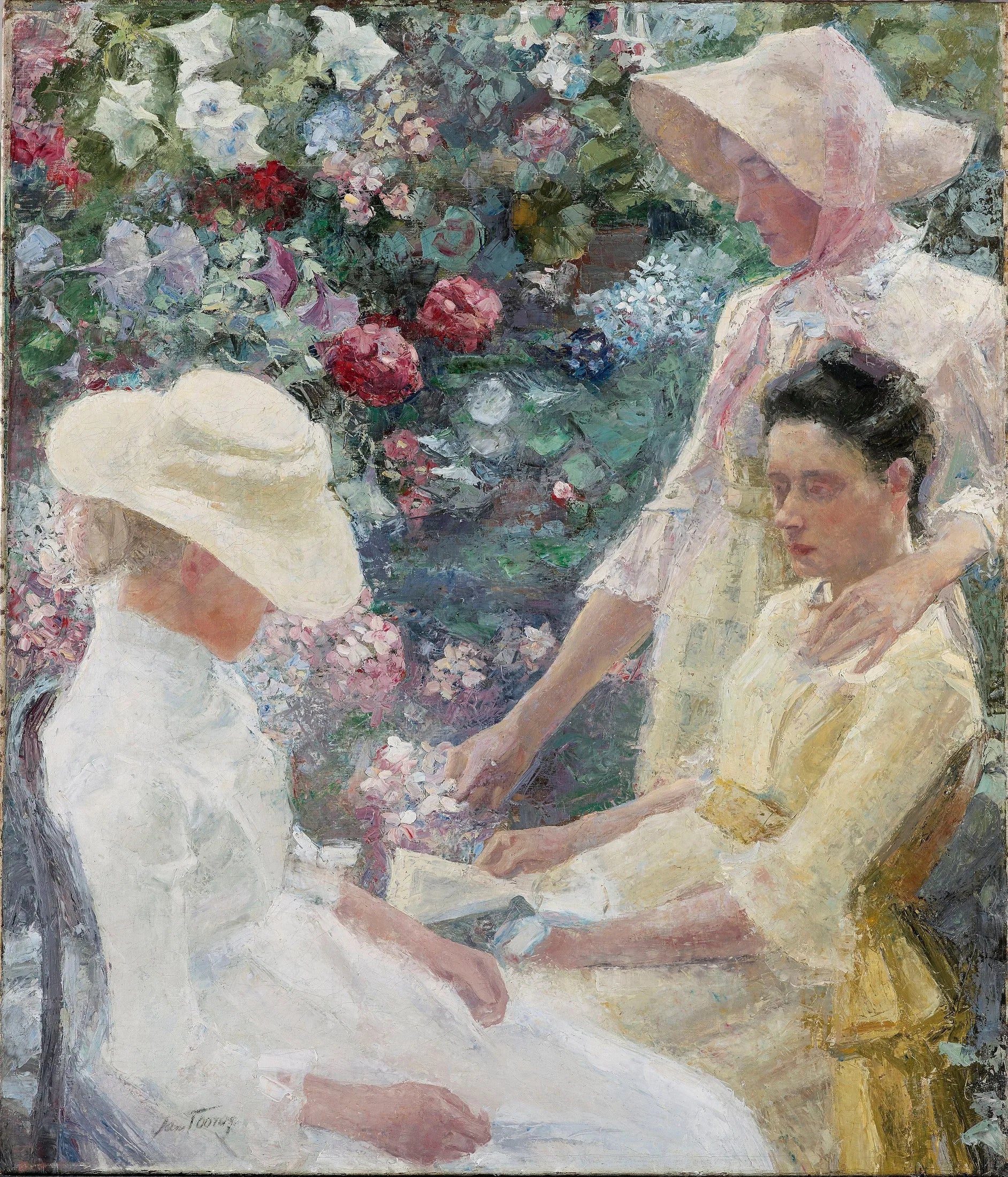 Trio Fleuri - Jan Toorop image 1 reproduction de peinture à l’huile