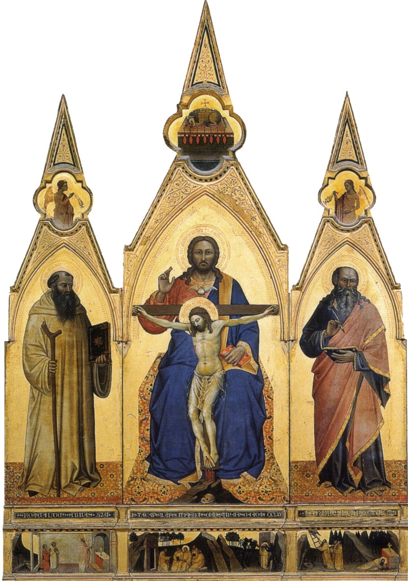 Triptyque au Trône de grâce - Nardo di Cione
