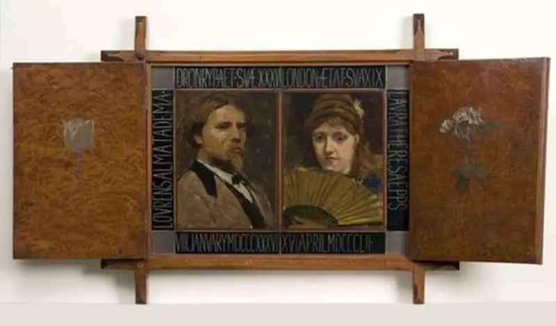 Triptyque con ritratto del pittore Lawrence Alma Tadema e della sua seconda moglie - Lawrence Alma-Tadema