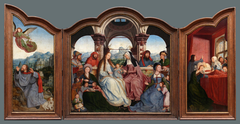Triptyque della Confraternita di Santa Anna a Lovanio - Quentin Metsys