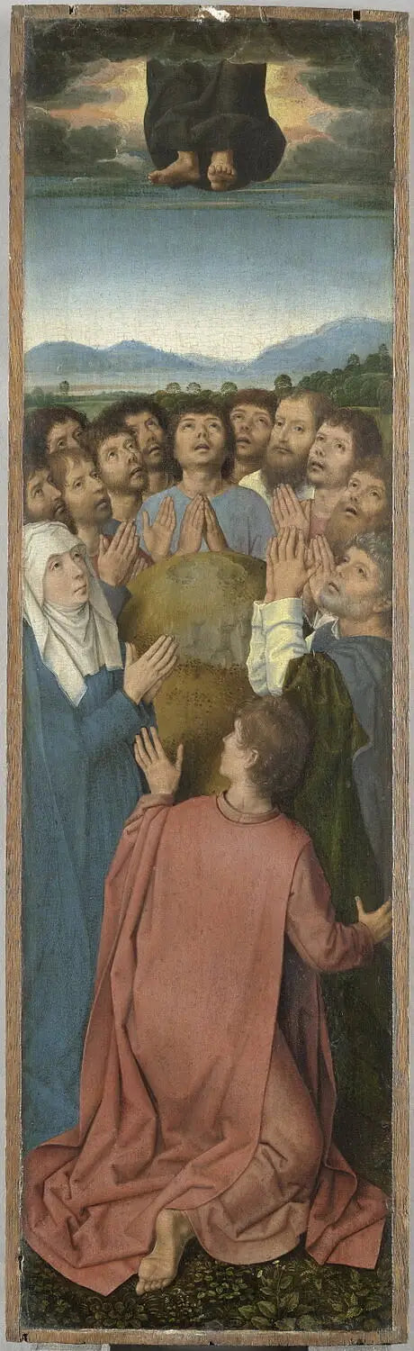 Triptyque della Resurrezione : L'Ascensione di Cristo - Hans Memling
