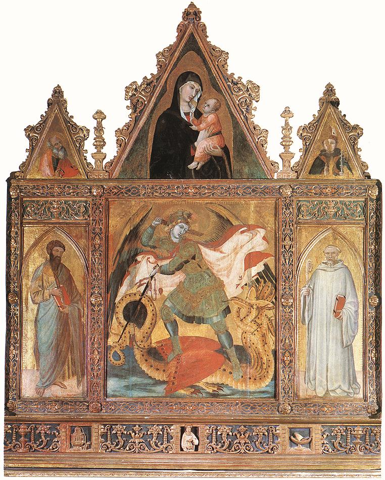 Triptyque di San Michele - Ambrogio Lorenzetti