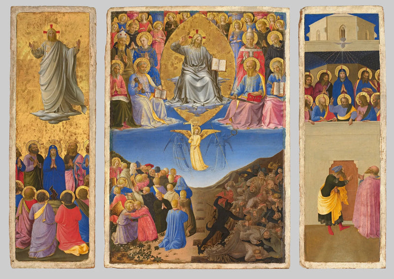 Triptyque del Giudizio universale, Ascensione e Pentecoste - Fra Angelico