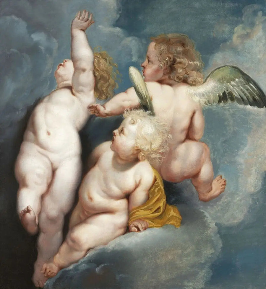 Tre angeli che planano - Peter Paul Rubens