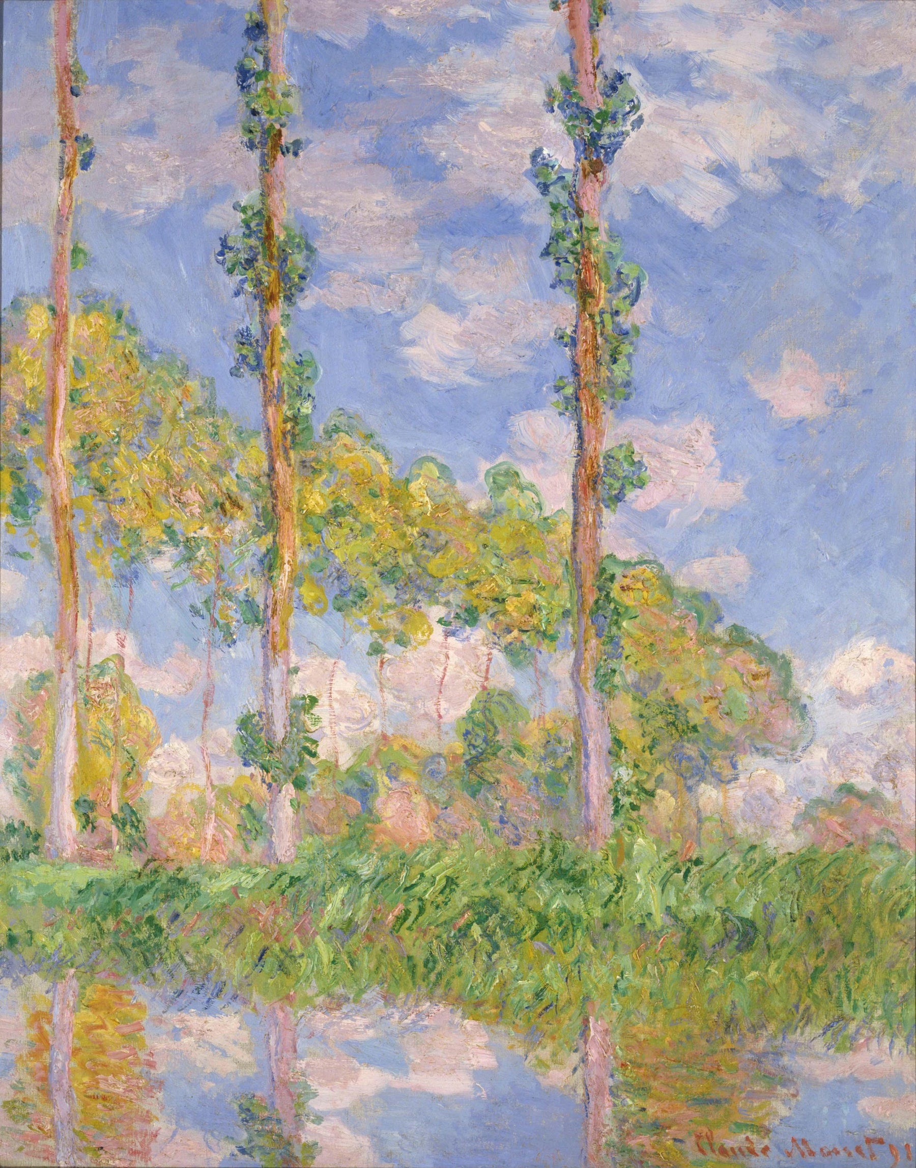 Les Trois Arbres, été W1305 de Claude Monet – musée national de l’Art occidental P.1959-0152