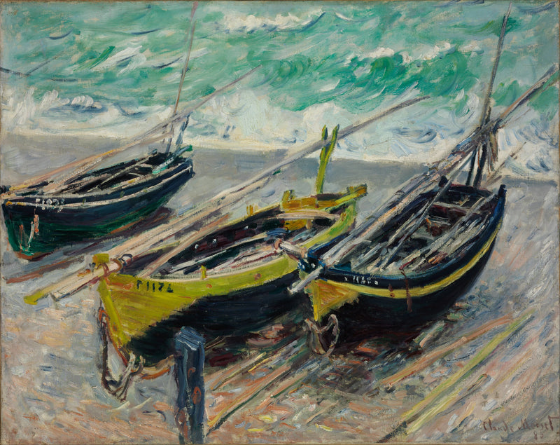 Tre pescherecci W1029 - Claude Monet