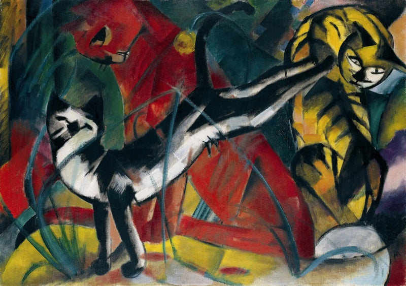 Tre gatti - Franz Marc