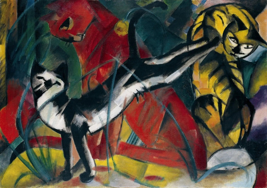 Tre gatti - Franz Marc