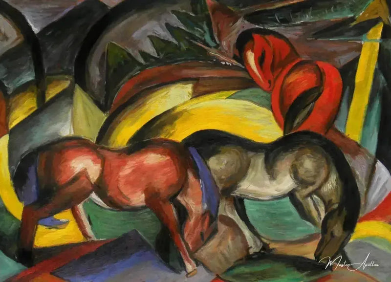 Tre cavalli I - Franz Marc