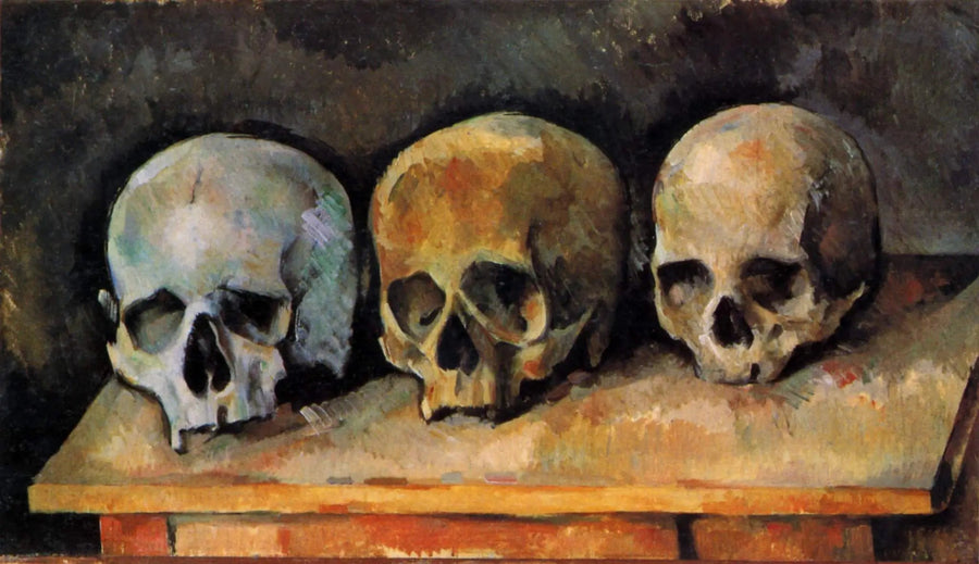 Tre teschi - Paul Cézanne